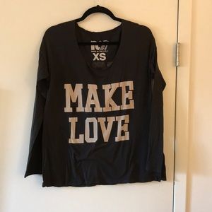 Make love not war long sleeve
